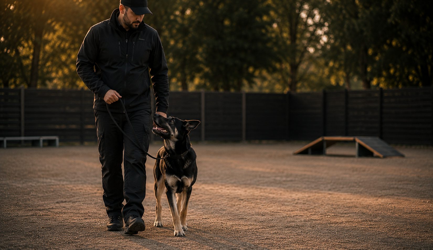 Handler training session
