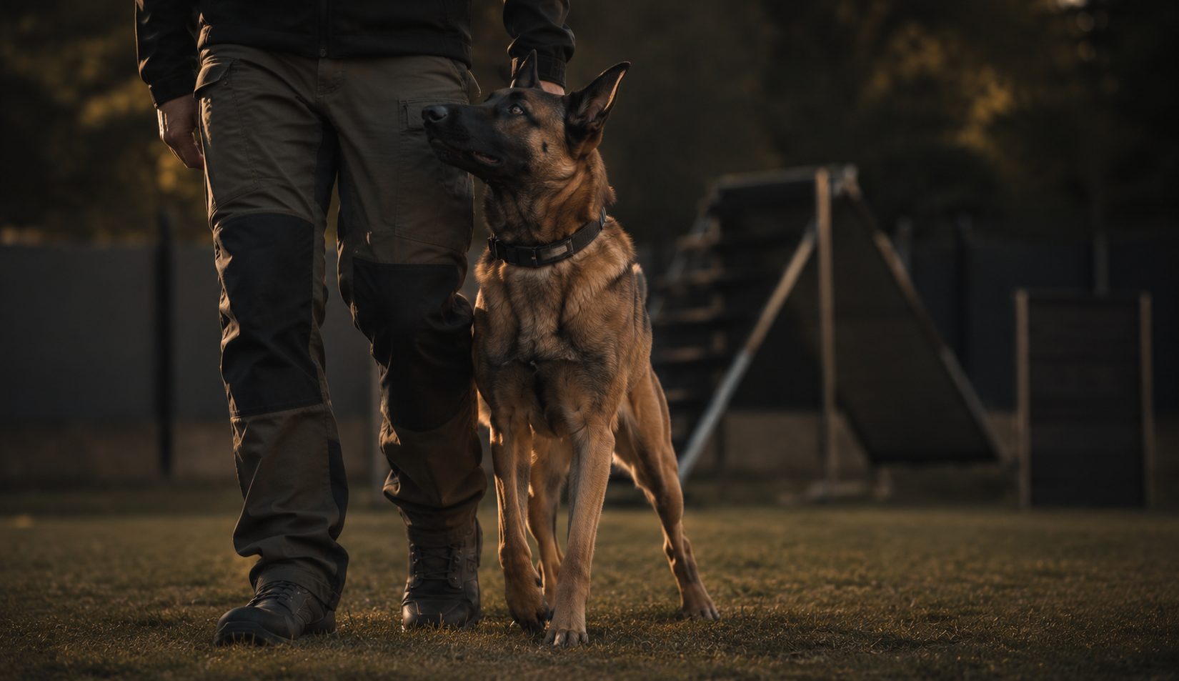 Working dog agility and obedience training